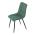 AUTRONIC DCL-193 GRN2 Židle jídelní, zelená látka, černé kovové nohy