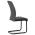 AUTRONIC DCL-414 GREY2 Židle jídelní, šedá látka, kovová pohupová podnož, černý kov