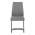 AUTRONIC DCL-438 GREY2 Židle jídelní, stříbrná látka, černé kovové nohy