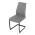 AUTRONIC DCL-438 GREY2 Židle jídelní, stříbrná látka, černé kovové nohy