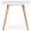 AUTRONIC DT-312 WT Jídelní stůl 80x80x74 cm, MDF, bílý matný lak, masiv buk