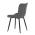 AUTRONIC HC-462 GREY2 Židle jídelní, šedá látka, černé kovové nohy