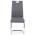 AUTRONIC HC-481 GREY jedálenská stoličky ekokoža šedá, biele prešitie/nohy kov, chróm