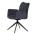 AUTRONIC HC-993 BLUE2 Židle jídelní, modrá látka, otočný mechanismus 180°, černý kov