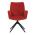 AUTRONIC HC-993 RED2 Židle jídelní, červená látka, otočný mechanismus 180°, černý kov