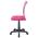 AUTRONIC KA-2325 PINK kancelárska stolička, ružová mesh, plastový kríž, sieťovina motív