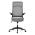 AUTRONIC KA-A182 BK Kancelářská židle, houpací mech., šedý MESH, plast. Kříž
