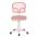 AUTRONIC KA-C801 PINK Dětská židle, růžová síťovina, bílý plastový kříž, kolečka na tvrdé podlahy
