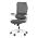 AUTRONIC KA-C807 GREY Kancelářská židle, šedá síťovina, bederní opěrka, bílý plastový kříž, kolečka