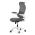 AUTRONIC KA-C807 GREY Kancelářská židle, šedá síťovina, bederní opěrka, bílý plastový kříž, kolečka