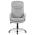 AUTRONIC KA-G198 SIL2 kancelárske kreslo, látka sivá kríž strieborný plast hojdací mechanizmus