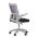 AUTRONIC KA-K2008 PUR Kancelářská židle, fialová síťovina, šedý plast, kolečka na tvrdé podlahy