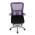AUTRONIC KA-K2008 PUR Kancelářská židle, fialová síťovina, šedý plast, kolečka na tvrdé podlahy