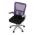 AUTRONIC KA-K2008 PUR Kancelářská židle, fialová síťovina, šedý plast, kolečka na tvrdé podlahy