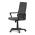 AUTRONIC KA-L607 GREY2 Kancelářská židle, černý plast, šedá látka, kolečka pro tvrdé podlahy