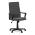 AUTRONIC KA-L607 GREY2 Kancelářská židle, černý plast, šedá látka, kolečka pro tvrdé podlahy