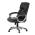 AUTRONIC KA-N829 BK Kancelářské křeslo, černá ekokůže, plastový kříž,  houpací mechanismus
