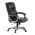 AUTRONIC KA-N829 BK Kancelářské křeslo, černá ekokůže, plastový kříž,  houpací mechanismus