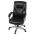 AUTRONIC KA-N829 BK Kancelářské křeslo, černá ekokůže, plastový kříž,  houpací mechanismus