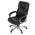 AUTRONIC KA-N829 BK Kancelářské křeslo, černá ekokůže, plastový kříž,  houpací mechanismus