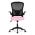 AUTRONIC KA-V317 PINK Kancelářská židle, černý plast, růžová látka, sklápěcí područky, kolečka pro t