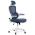 AUTRONIC KA-Y337 BLUE Kancelářská židle, tmavě modrá síťovina, bílý plast, plastový kříž, kolečka na