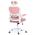 AUTRONIC KA-Y337 PINK Kancelářská židle, růžová síťovina, bílý plast, plastový kříž, kolečka na tvrd