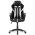 AUTRONIC KA-Y341 SIL Herné kreslo, poťah čierná, strieborná ekokoža a čierna látka MESH, HM