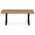 AUTRONIC KS-F110X DUB Stůl konferenční 110x70 cm, masiv dub, rovná hrana, kovová noha "X" 5x5 cm