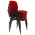 KONDELA Kancelárska stolička, červená, ISO NEW