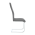 KONDELA Jedálenská stolička, látka tmavosivá/chróm, AMINA