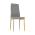 KONDELA Stolička, svetlosivá látka/buk, COLETA NOVA