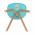 KONDELA Stolička, mentol/buk, BALI 2 NEW