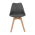 KONDELA Stolička, sivá/buk, BALI 2 NEW
