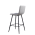 KONDELA Barová stolička, svetlosivá/sivá/čierna, TORANA