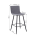 KONDELA Barová stolička, svetlosivá/sivá/čierna, TORANA