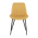 KONDELA Stolička, žltá/čierna, HAZAL