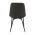 KONDELA Stolička, tmavosivá/čierna, HAZAL