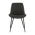 KONDELA Stolička, tmavosivá/čierna, HAZAL