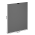 KONDELA Dvierka na umývačku riadu, sivý mat, 59,6x71,3 cm, LANGEN