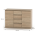 KONDELA 2 dverová komoda so 4 šuplíkmi, dub sonoma, HANY NEW 010