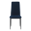 KONDELA Stolička, modrá Velvet látka/čierny kov, COLETA NOVA