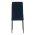 KONDELA Stolička, modrá Velvet látka/čierny kov, COLETA NOVA