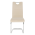 KONDELA Jedálenská stolička, béžová Dulux Velvet látka/svetlé šitie, ABIRA NEW