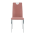 KONDELA Jedálenská stolička, ružová Velvet látka/chróm, OLIVA NEW