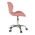 KONDELA Kancelárske kreslo, ružová/chróm, ARGUS NEW