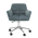 KONDELA Kancelárske kreslo, sivá Velvet látka/chróm, HAGRID NEW
