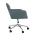 KONDELA Kancelárske kreslo, sivá Velvet látka/chróm, HAGRID NEW