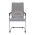 KONDELA Zasadacia stolička, sivá/čierna, KABIR