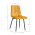 KONDELA Stolička, žltá Velvet látka/čierna, RAMITA TYP 3